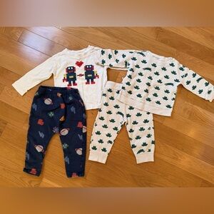 Hanna Andersson Kids Robot and Frog Set Bundle